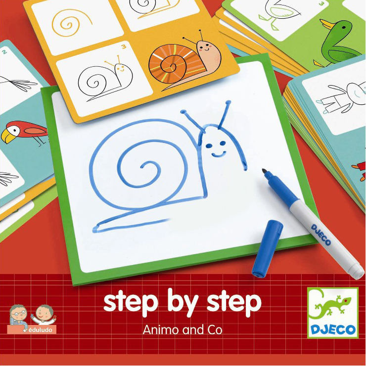DJECO DRAWING STEP BY STEP ANIMALS