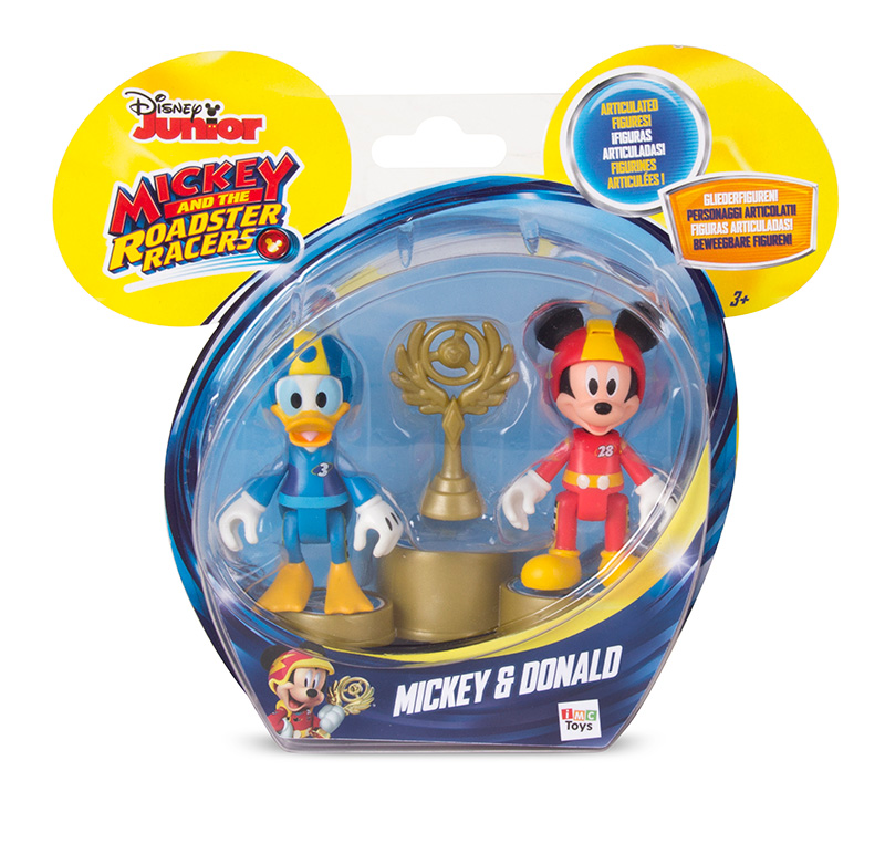 SET WITH 2 FIGURES MICKEY & DONALD ROADSTER RACERS