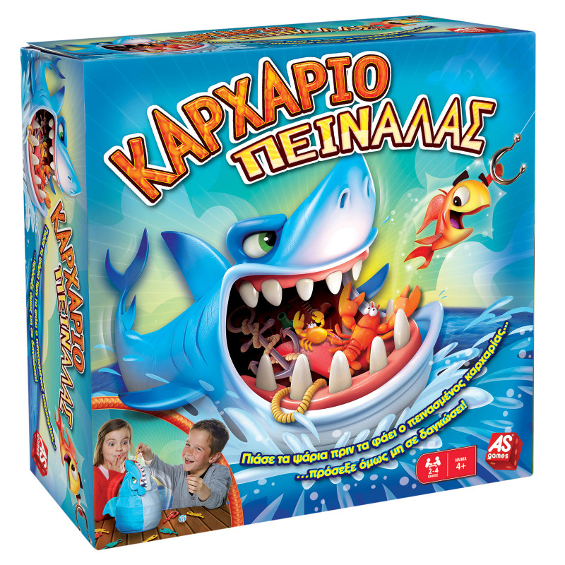 AS GAMES BOARD GAME SHARK BITE FOR AGES 4+ AND 2-4 PLAYERS