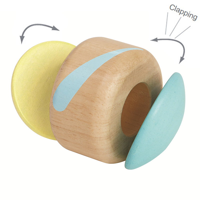 PLAN TOYS WOODEN PASTEL CLAPPING ROLLER