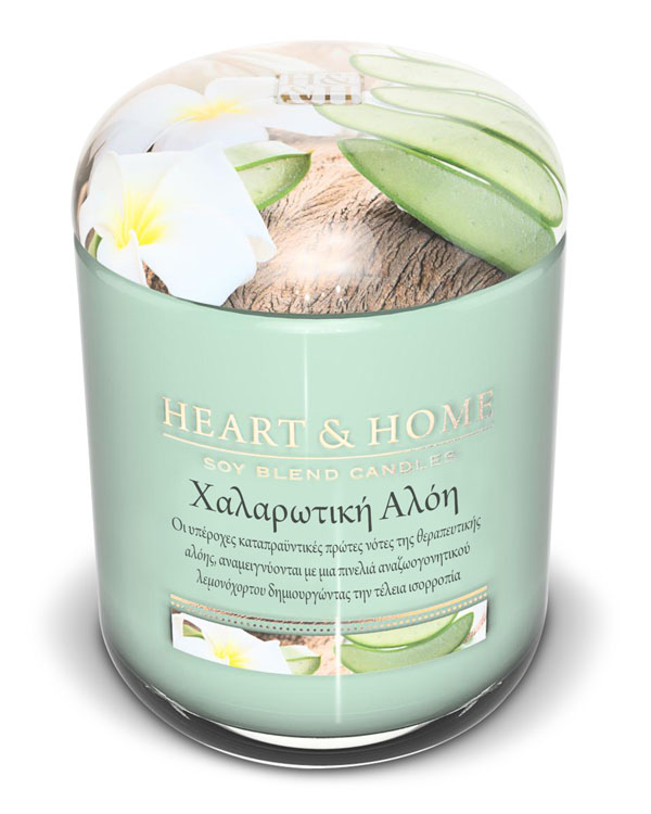 LARGE CANDLE FRAGRANCE CALMING ALOE