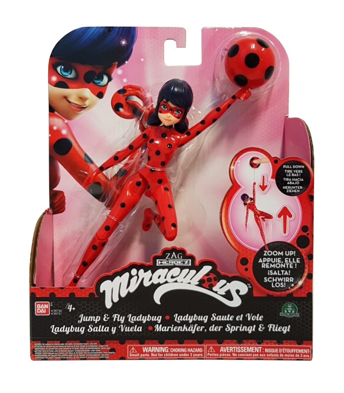 MIRACULOUS DELUXE FIGURE 19 cm WITH OPERATIONS - 3 DESIGNS