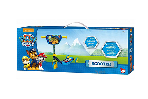 AS KIDS 3-WHEEL SCOOTER PAW PATROL FOR AGES 2-5